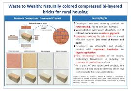 Naturally coloured bi-layered bricks