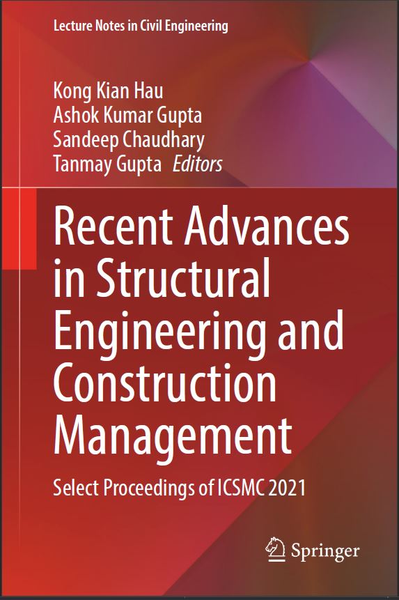 Cover of Recent Advances in Structural Engineering and Construction Management - Select Proceedings of ICSMC 2021
